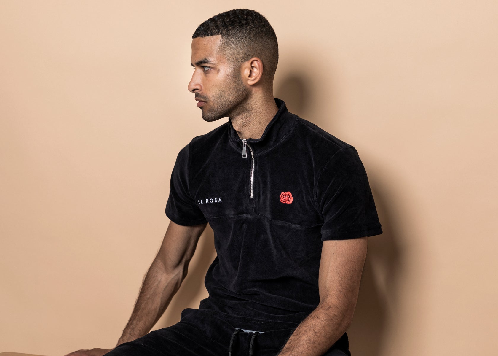 TRACKSUIT 'FLØLLE RØD ROSE SOMMER SUIT' - SORT