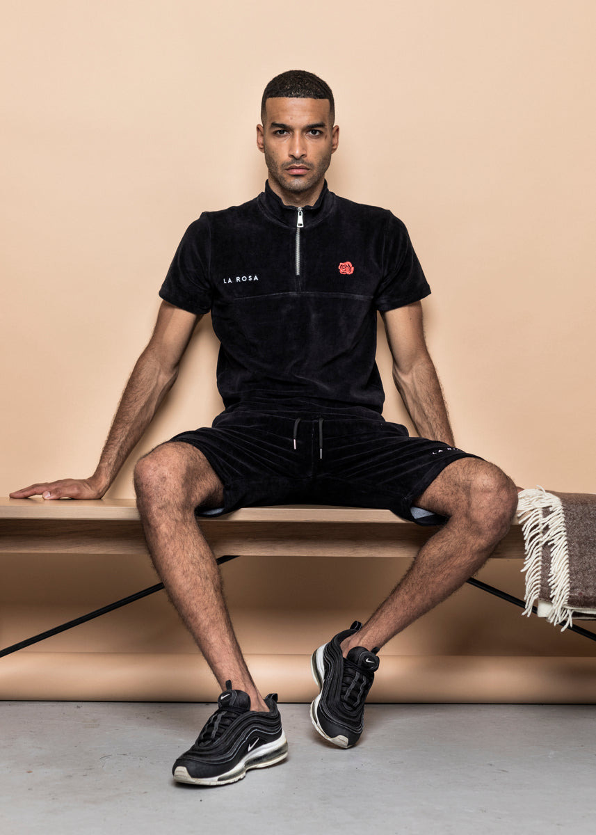 TRACKSUIT 'FLØLLE RØD ROSE SOMMER SUIT' - SORT