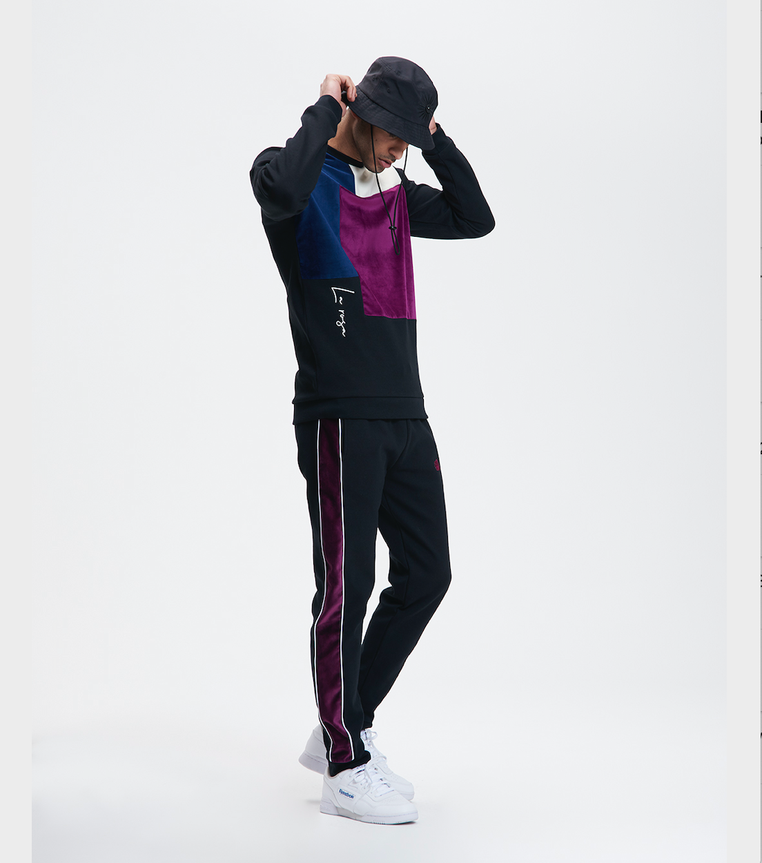 TRICOLOUR CREWNECK - LA ROSA COPENHAGEN