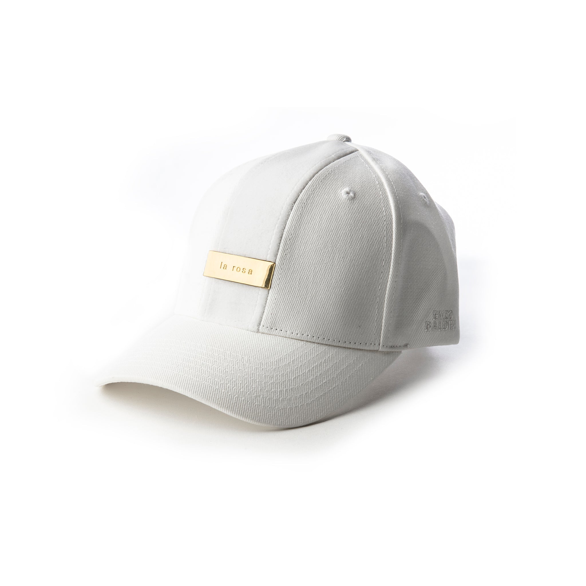 Enzo Baldini - White Gold Baseball Cap - LA ROSA