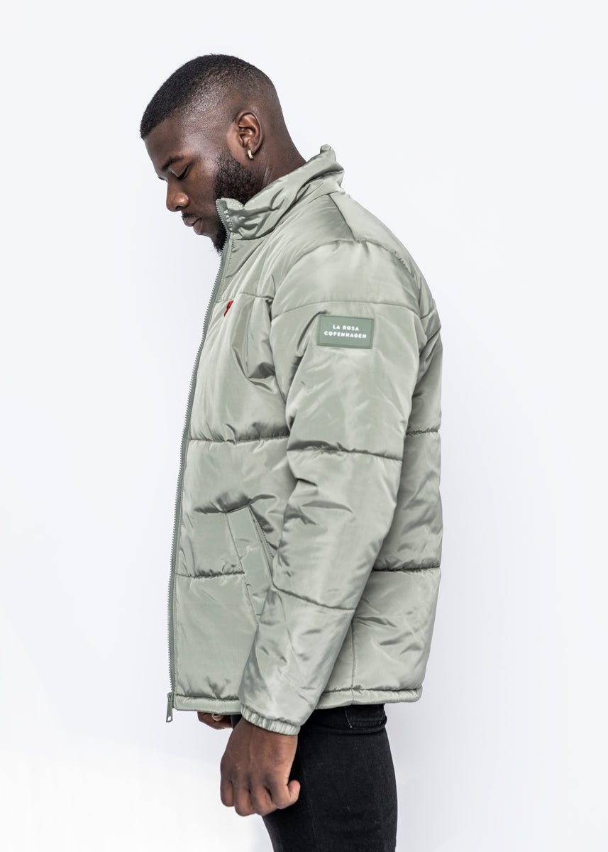 ROSE PUFFER JACKET - LIME GREEN - LA ROSA