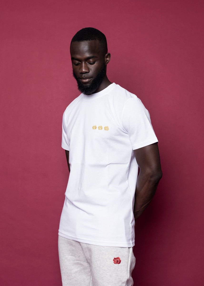 TEE 'MINI GOLD ROSE' - WHITE - LA ROSA
