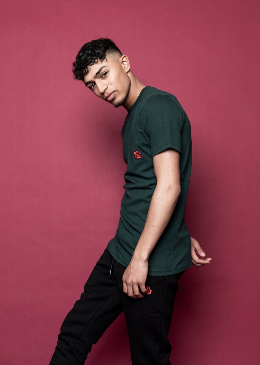 TEE 'ORIGINAL ROSE' - GREEN - LA ROSA