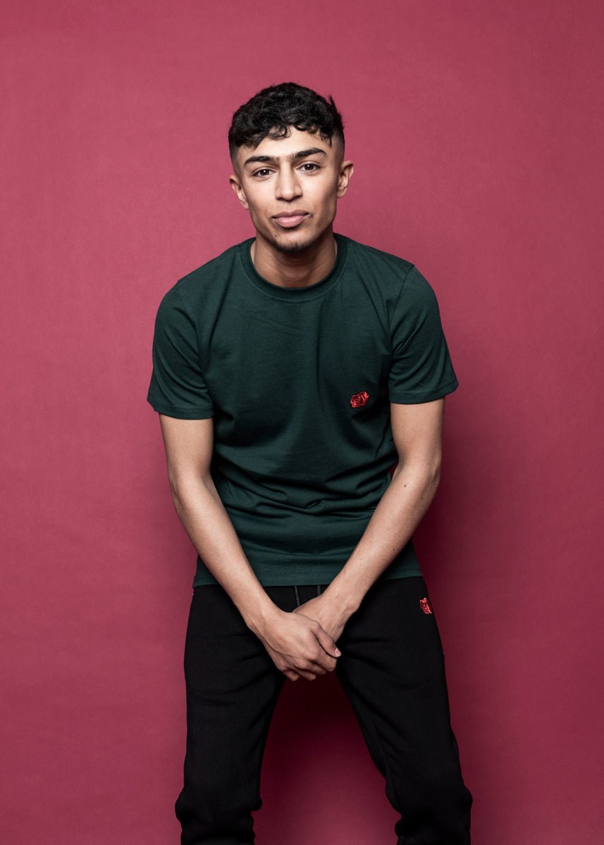 TEE 'ORIGINAL ROSE' - GREEN - LA ROSA