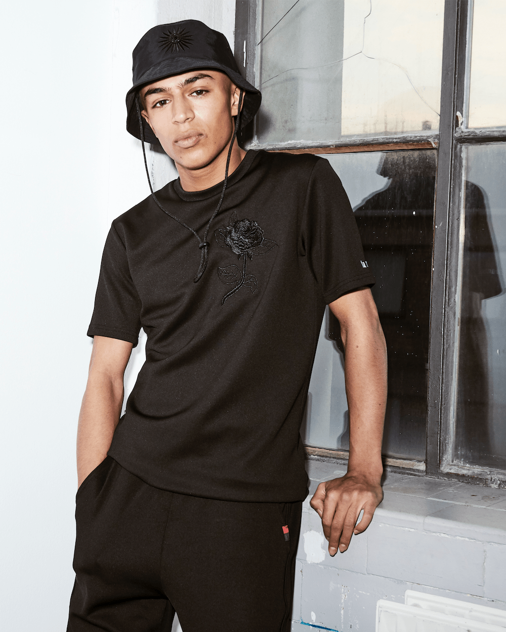 TRACKSUIT 'FINE ROSE SUMMERSUIT' - BLACK - LA ROSA
