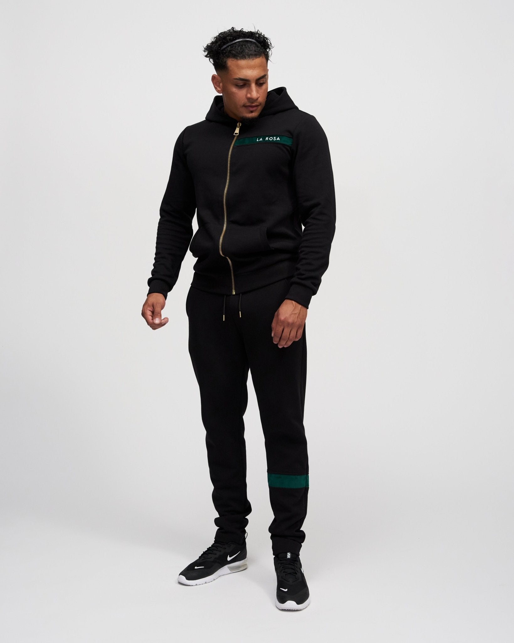 TRACKSUIT 'ROLEY VELVET SUIT' - BLACK - LA ROSA