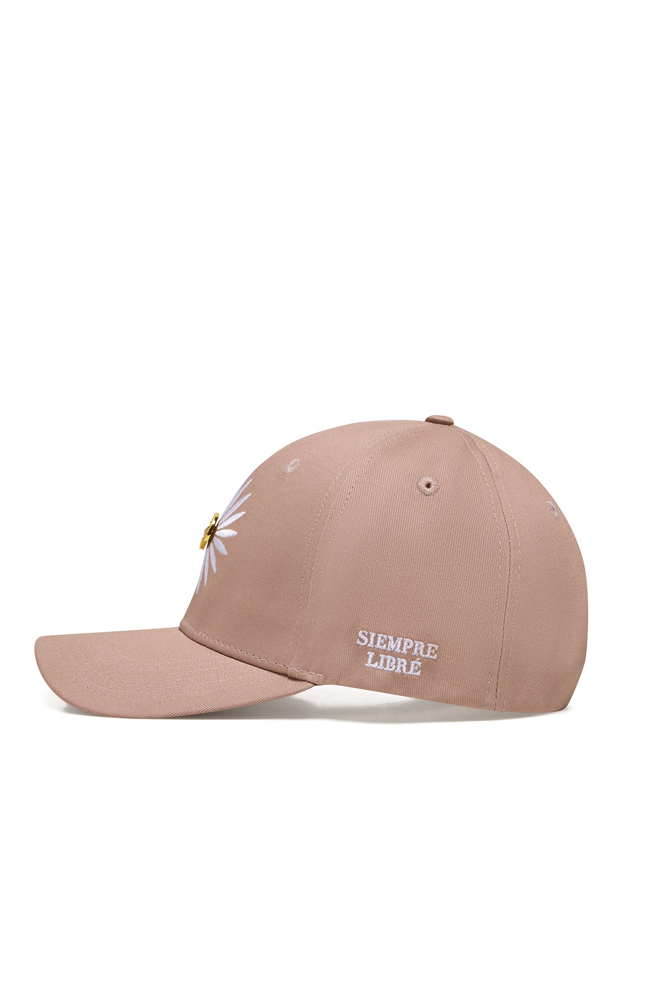 LA ROSA 'SIEMPRE LIBRÉ' BASEBALL CAP - BEIGE