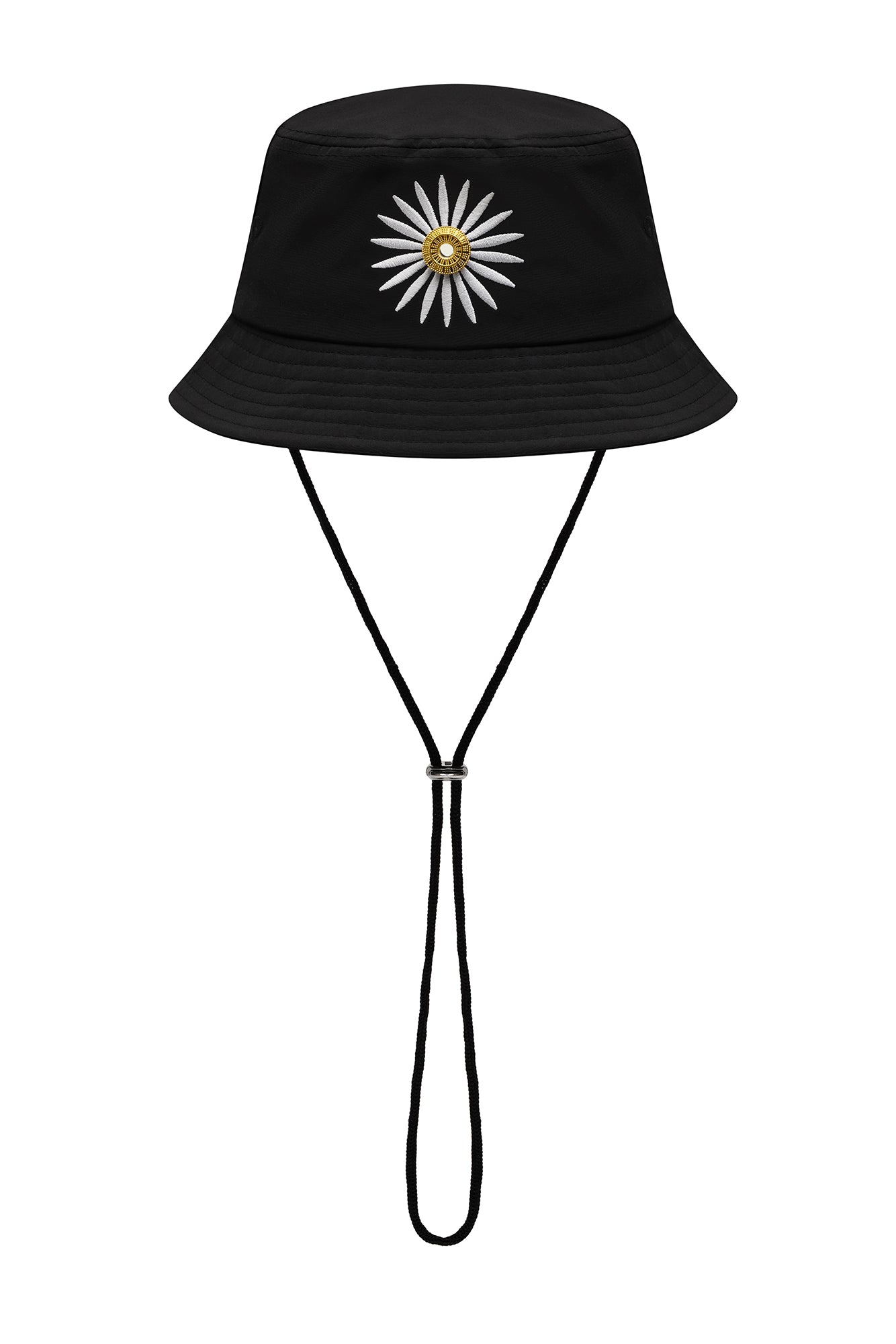 LA ROSA 'DAISY' BUCKET HAT - BLACK WHITE