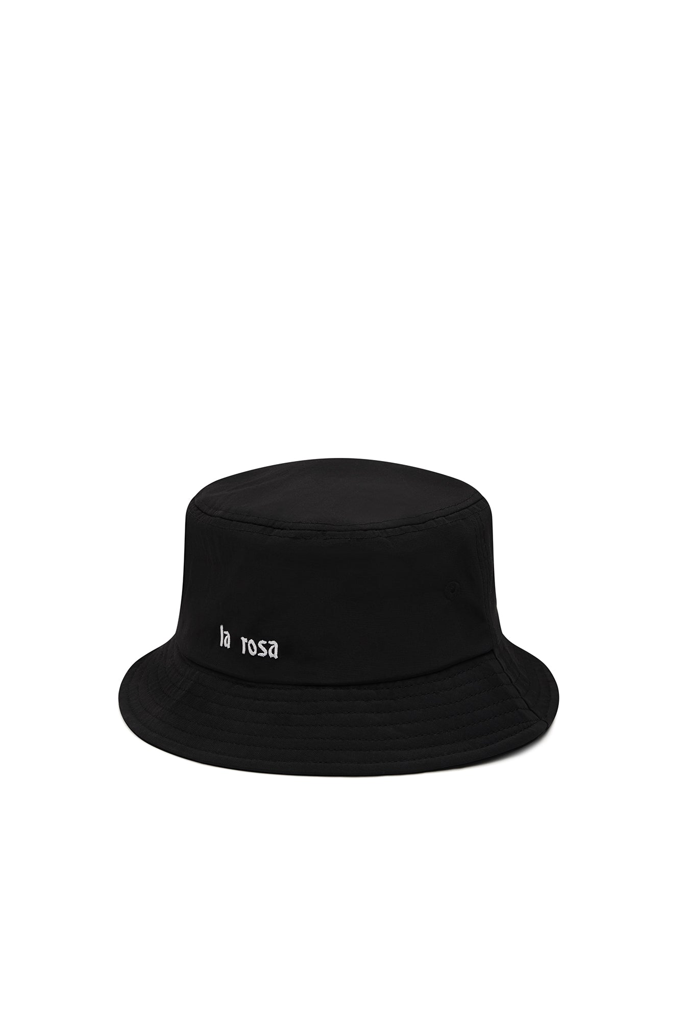 LA ROSA 'DAISY' BUCKET HAT - BLACK WHITE