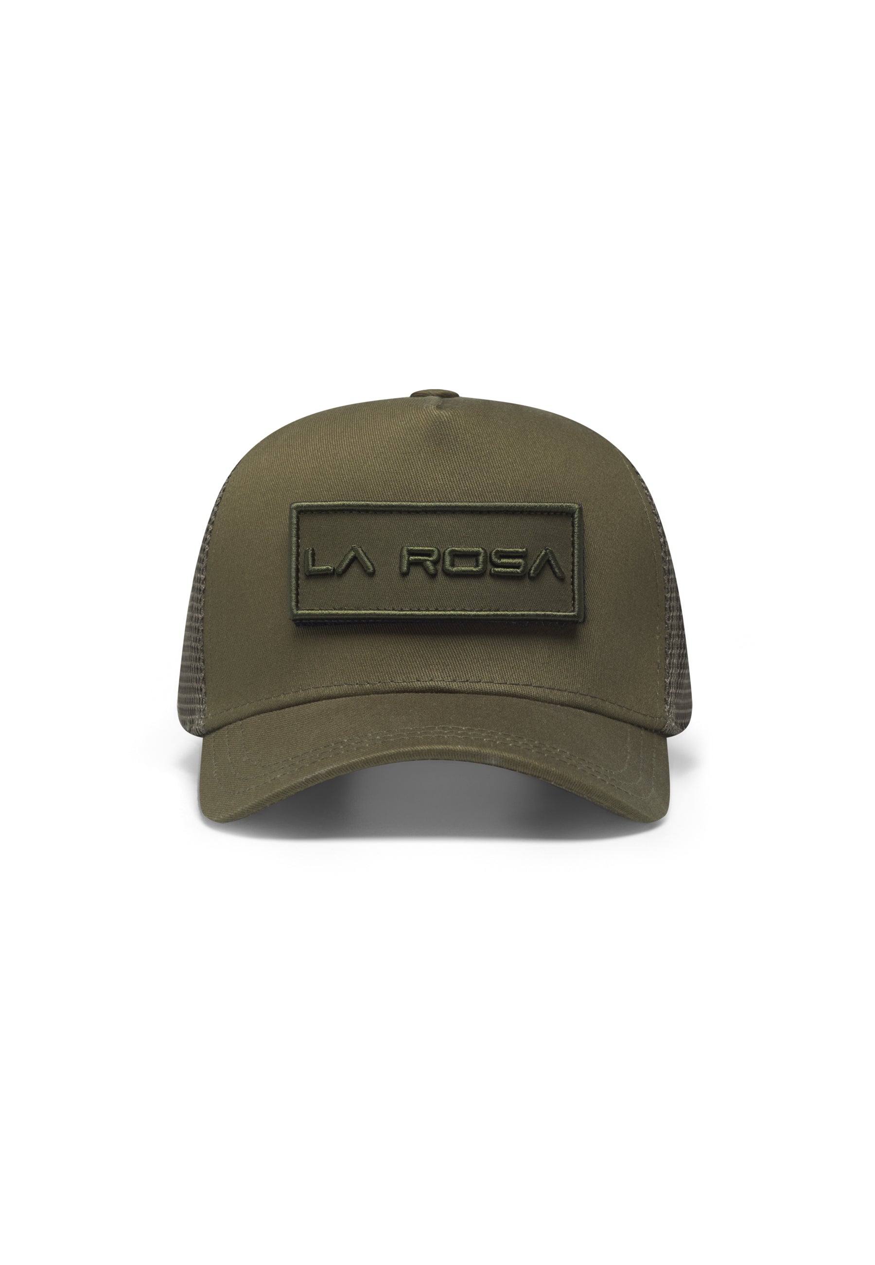 LA ROSA BADGE TRUCKER BASEBALL CAP - ARMY GREEN