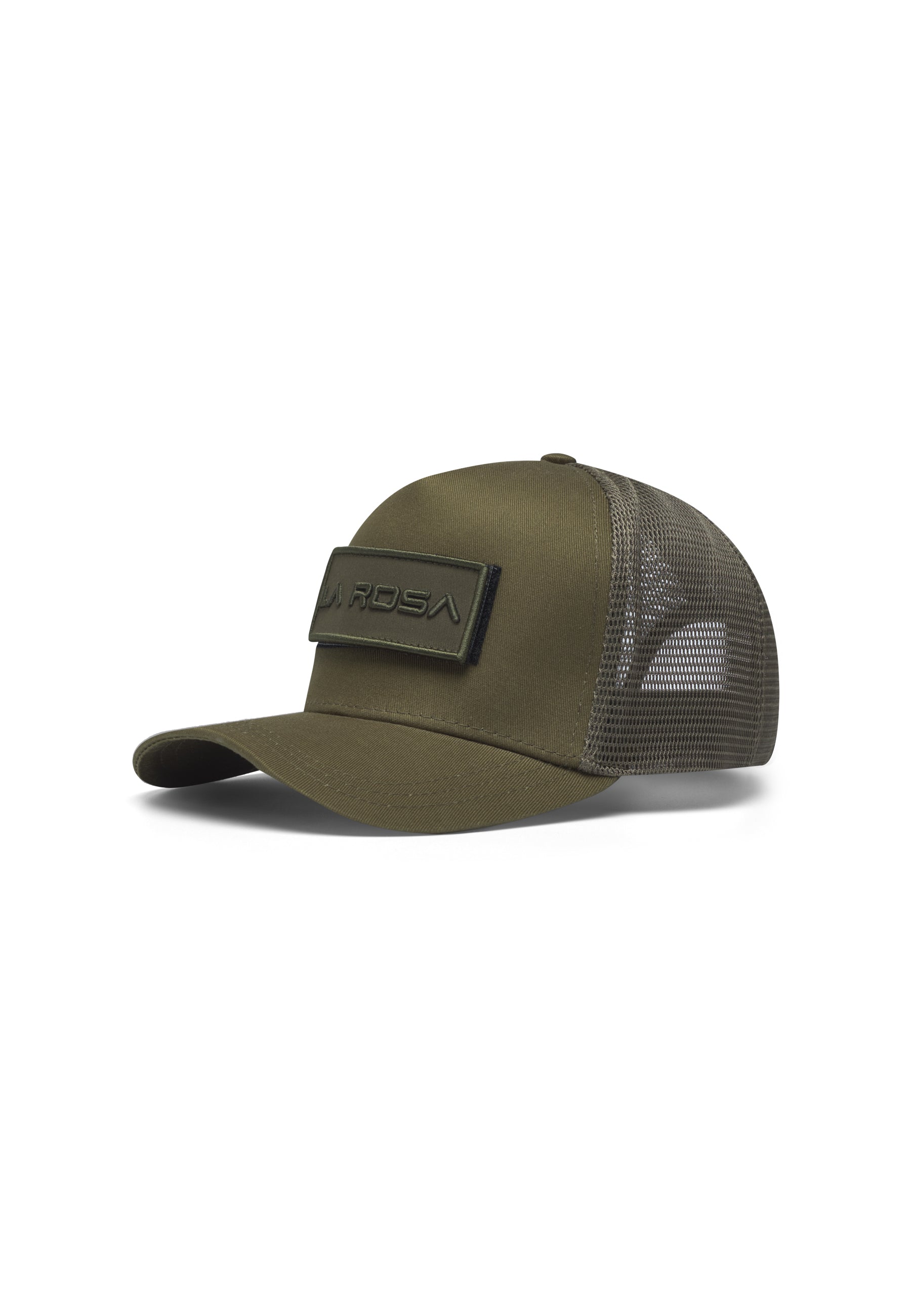 LA ROSA BADGE TRUCKER BASEBALL CAP - ARMY GREEN