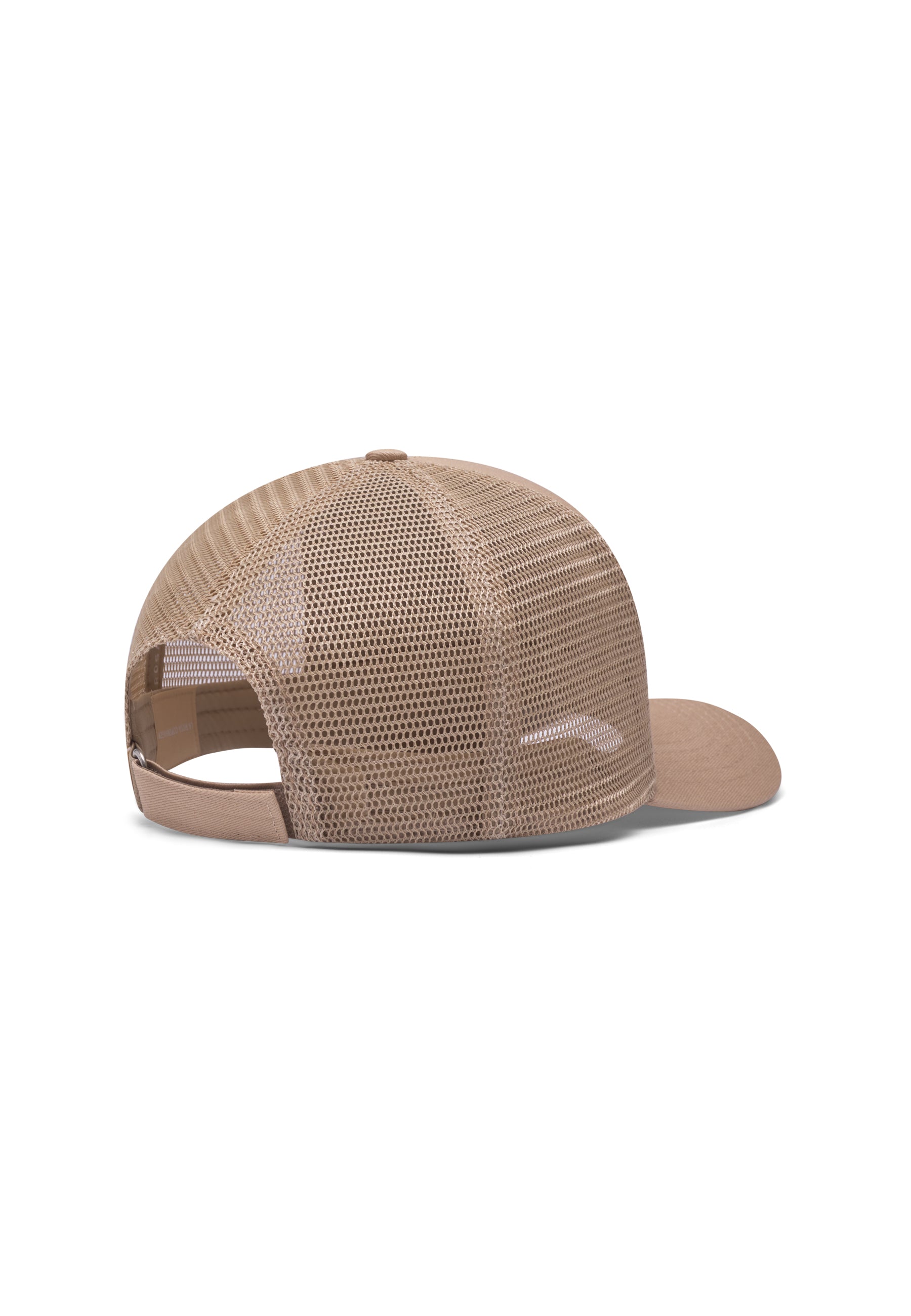 LA ROSA BADGE TRUCKER BASEBALL CAP - BEIGE