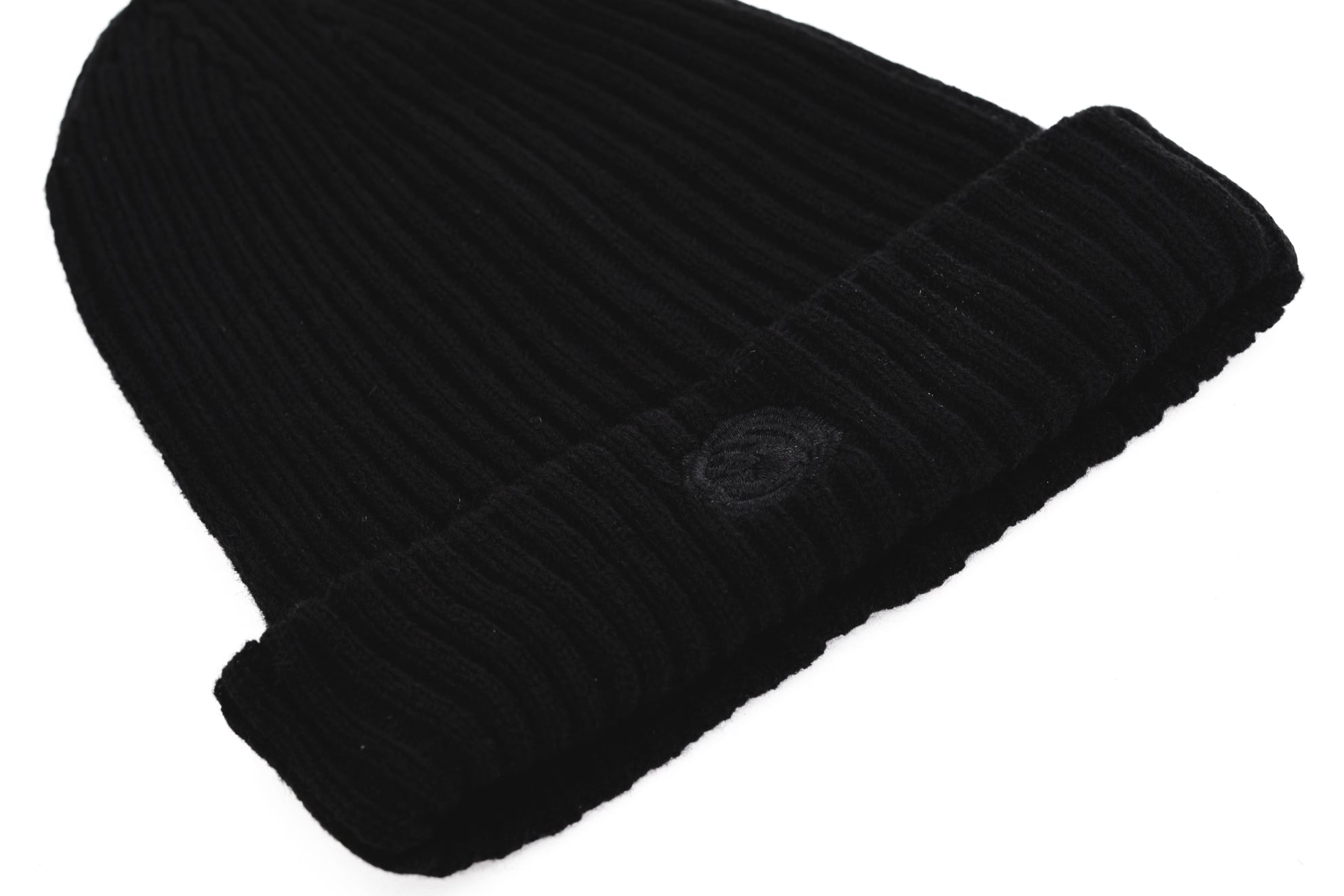 BEANIE 'ROSE WOOL' - ALL BLACK - LA ROSA