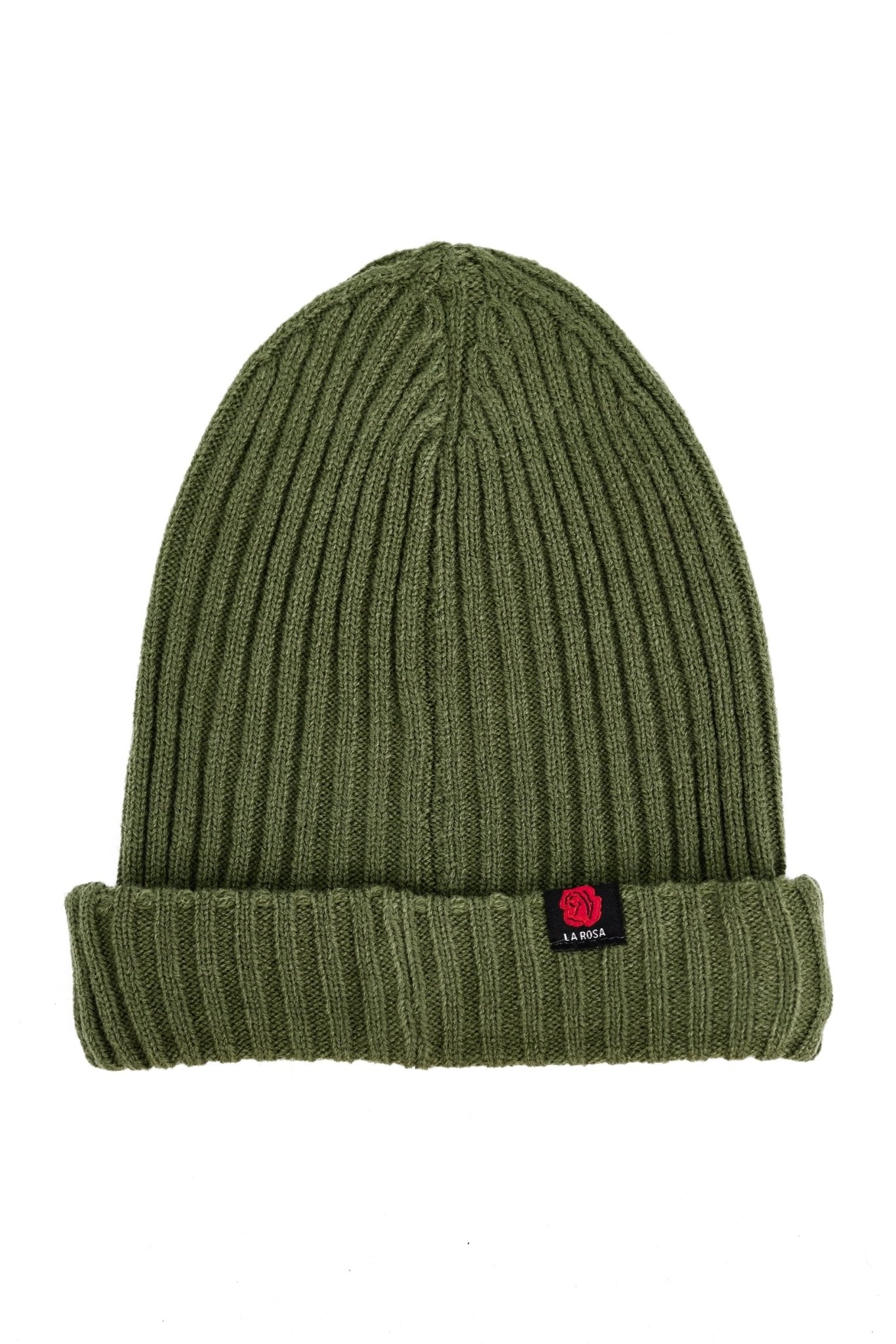 BEANIE 'ROSE WOOL' - GREEN - LA ROSA