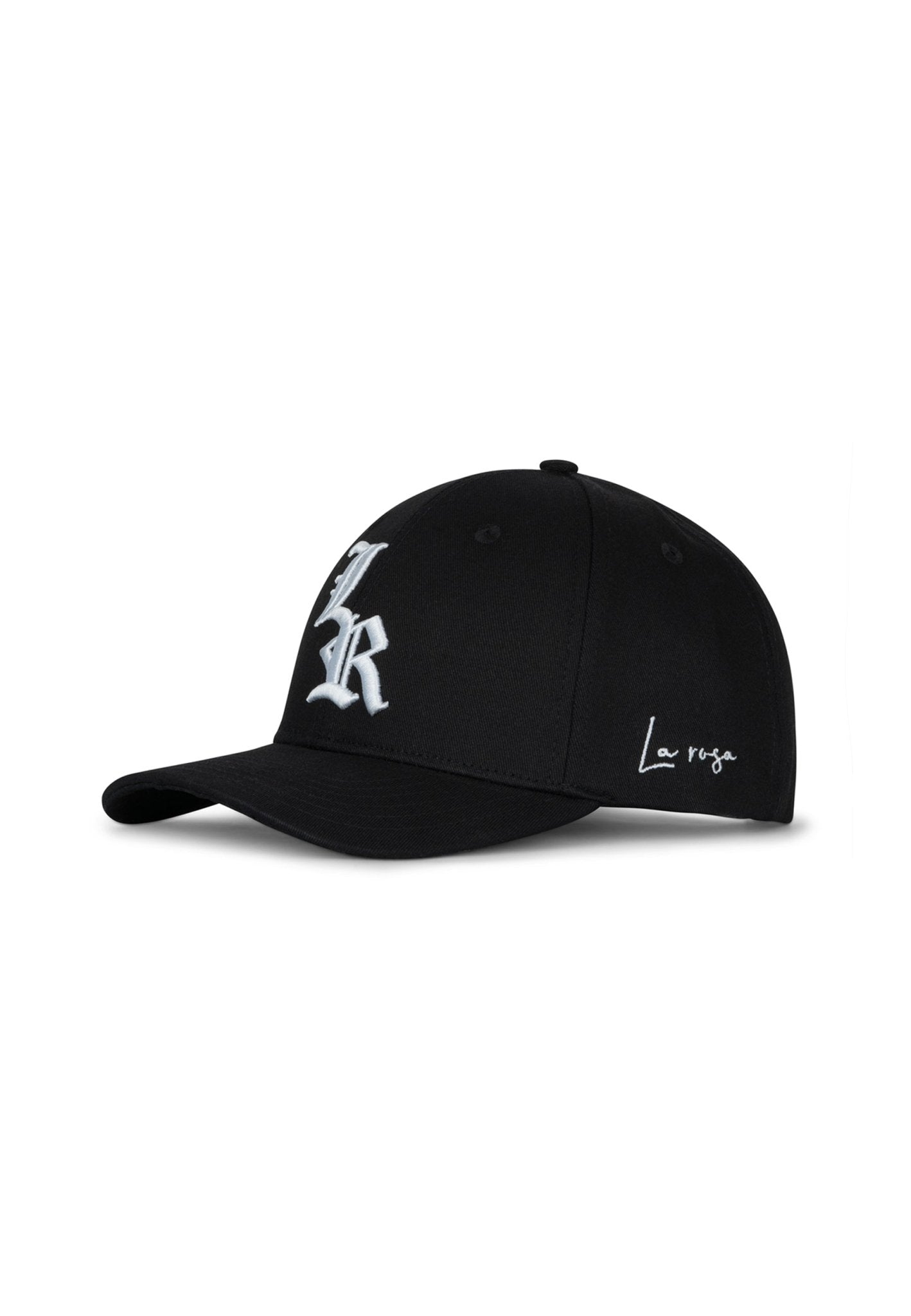 LA ROSA 'LR' BASEBALL CAP - BLACK - LA ROSA