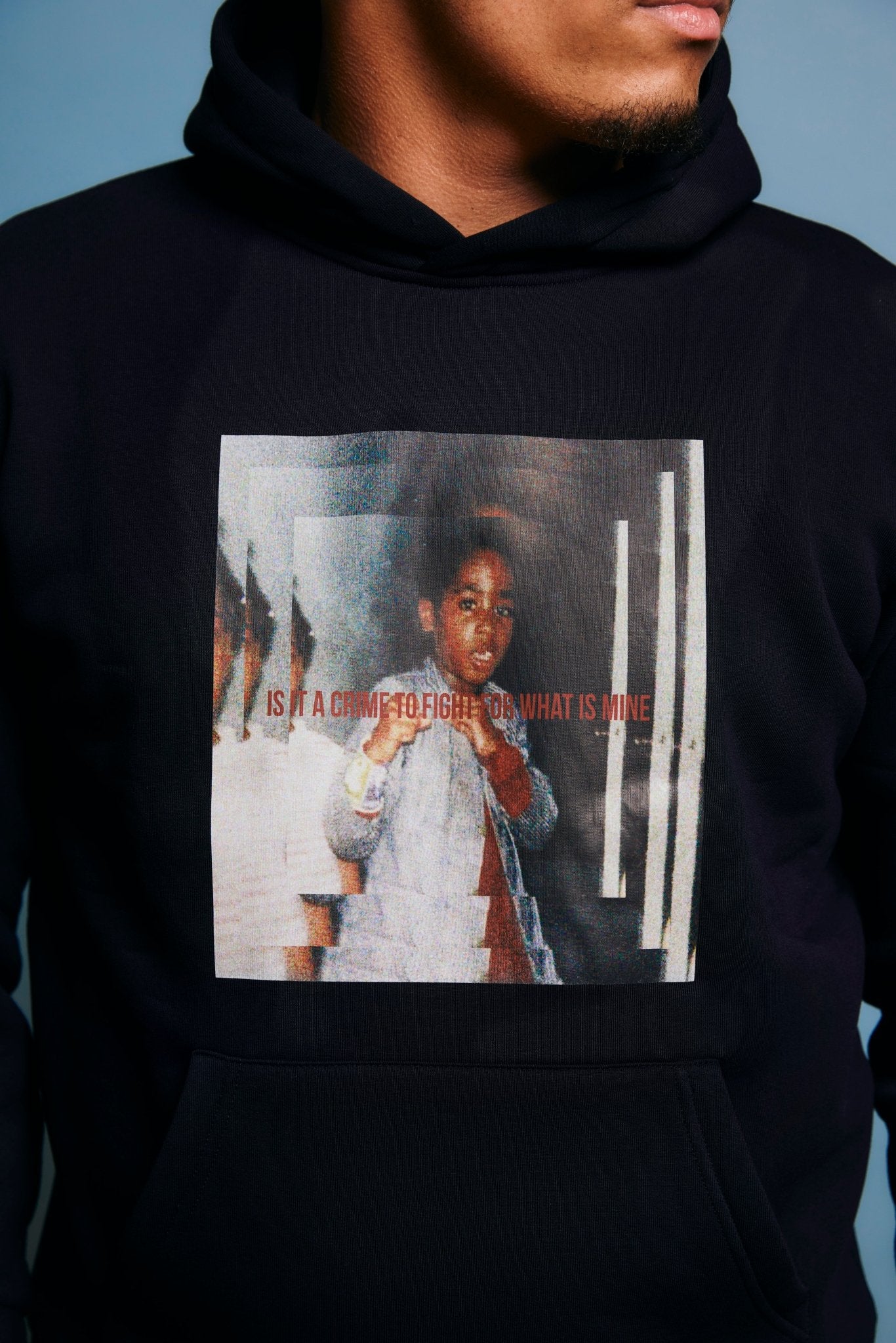 LA ROSA 'TUPAC' HOODIE - NAVY BLUE - LA ROSA