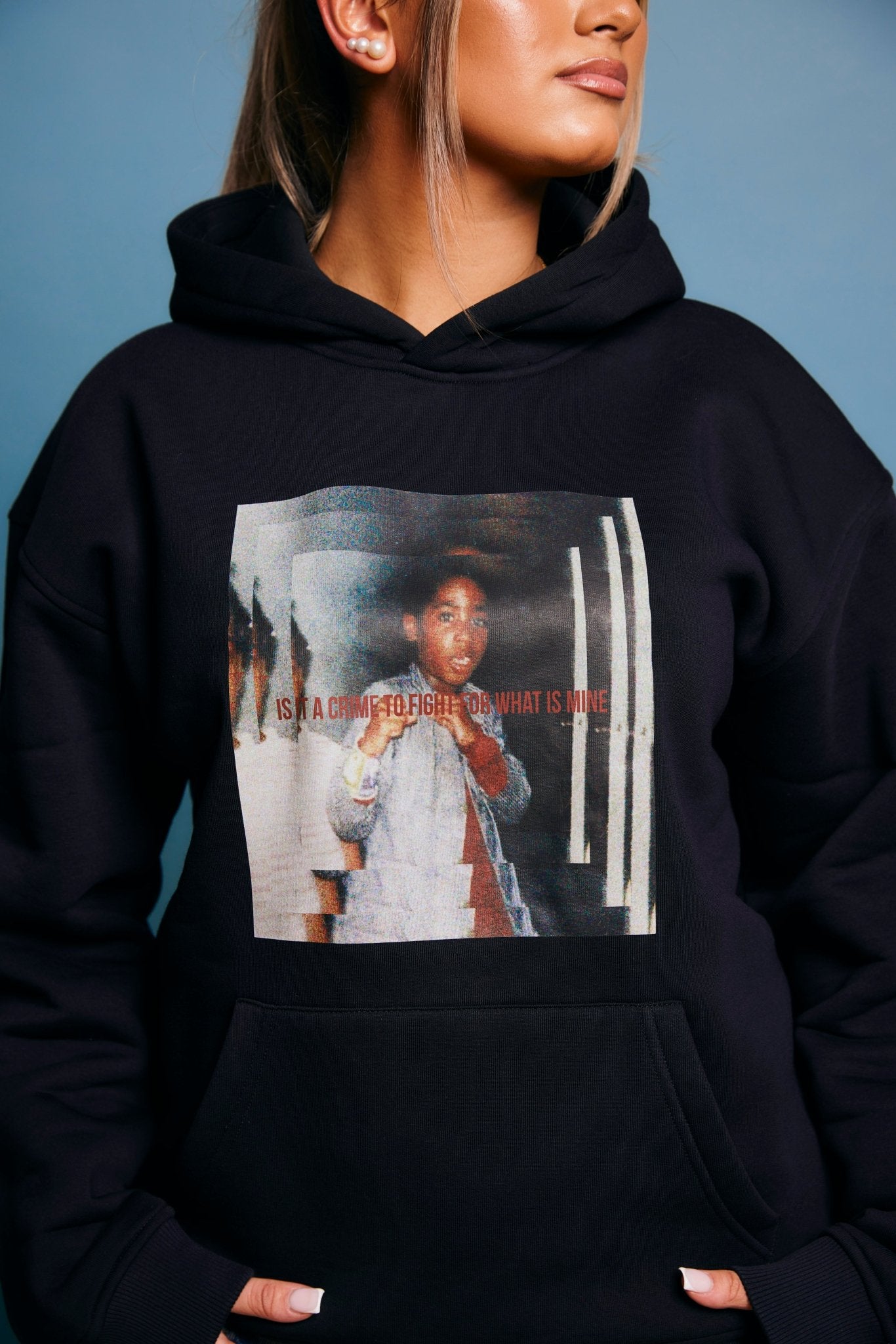 LA ROSA 'TUPAC' HOODIE - NAVY BLUE - LA ROSA