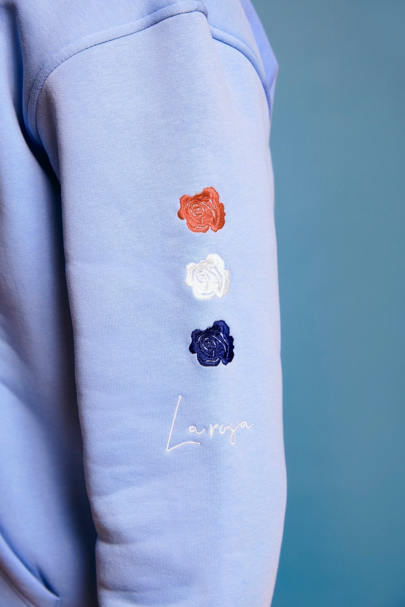 LA ROSA 'TUPAC x SNOOP' HOODIE - BABYBLUE - LA ROSA