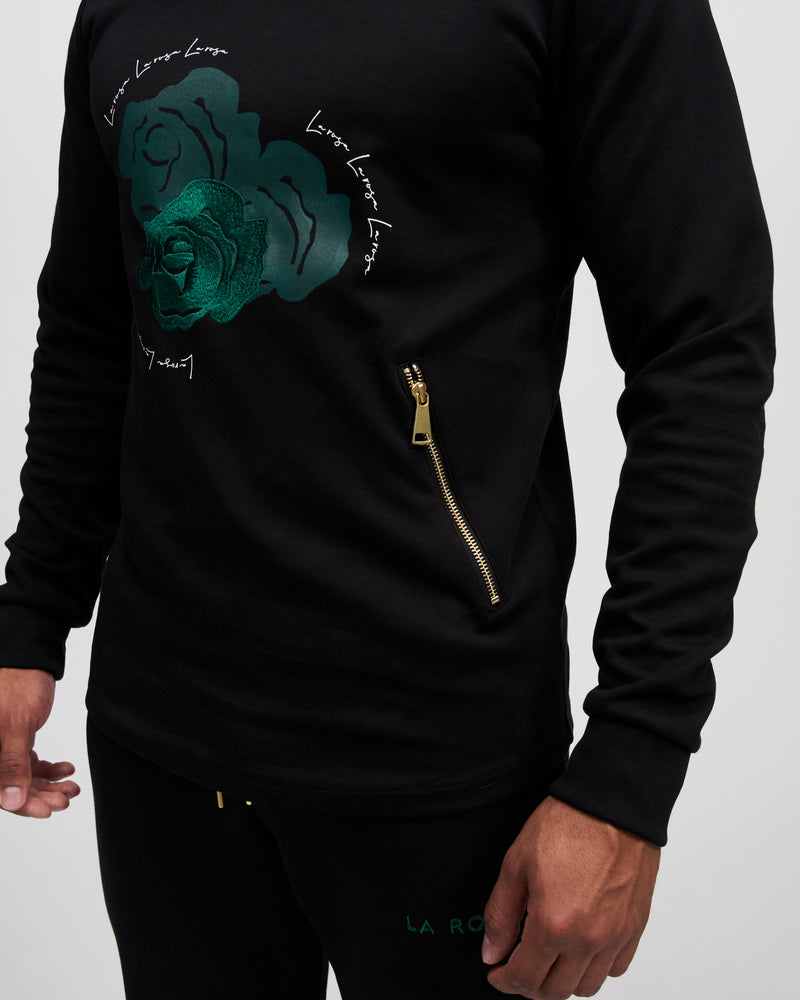 LA ROSA 'GREEN ROLEY ROSES' CREWNECK - LA ROSA COPENHAGEN