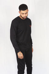 TEE 'ORIGINAL ROSE LONG SLEEVE' - BLACK