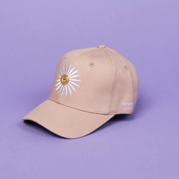 SIEMPRE LIBRÈ BEIGE BASEBALL CAP - LA ROSA COPENHAGEN