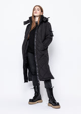 DOWN JACKET - BLANCA LONG QUILTED BLACK