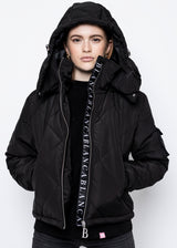 DOWN JACKET - BLANCA SHORT QUILTED BLACK