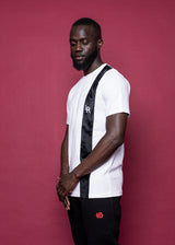 TEE 'LR' - BLACK / WHITE