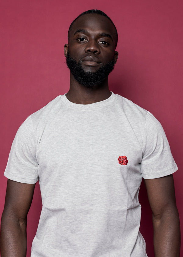 TEE 'ORIGINAL ROSE' - GRÅ