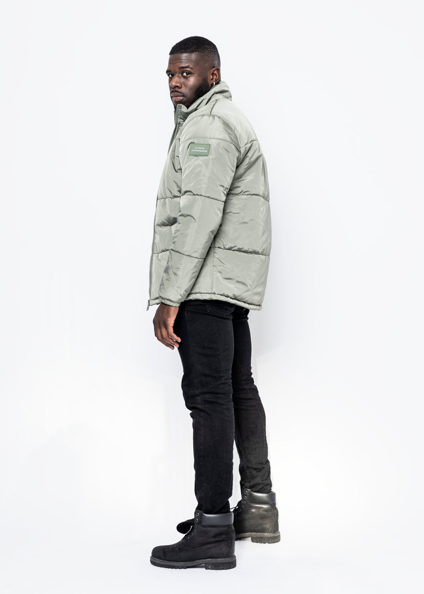 ROSE PUFFER JACKET - LIME GREEN