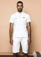 TRACKSUIT 'VELVET RED ROSE SUMMER SUIT' - WHITE