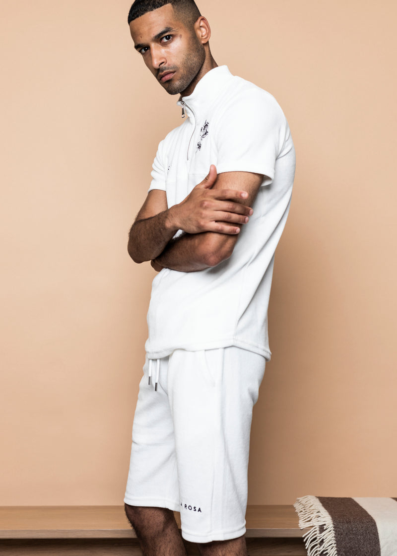 TRACKSUIT 'VELVET BIG ROSE SUMMER SUIT' - HVID