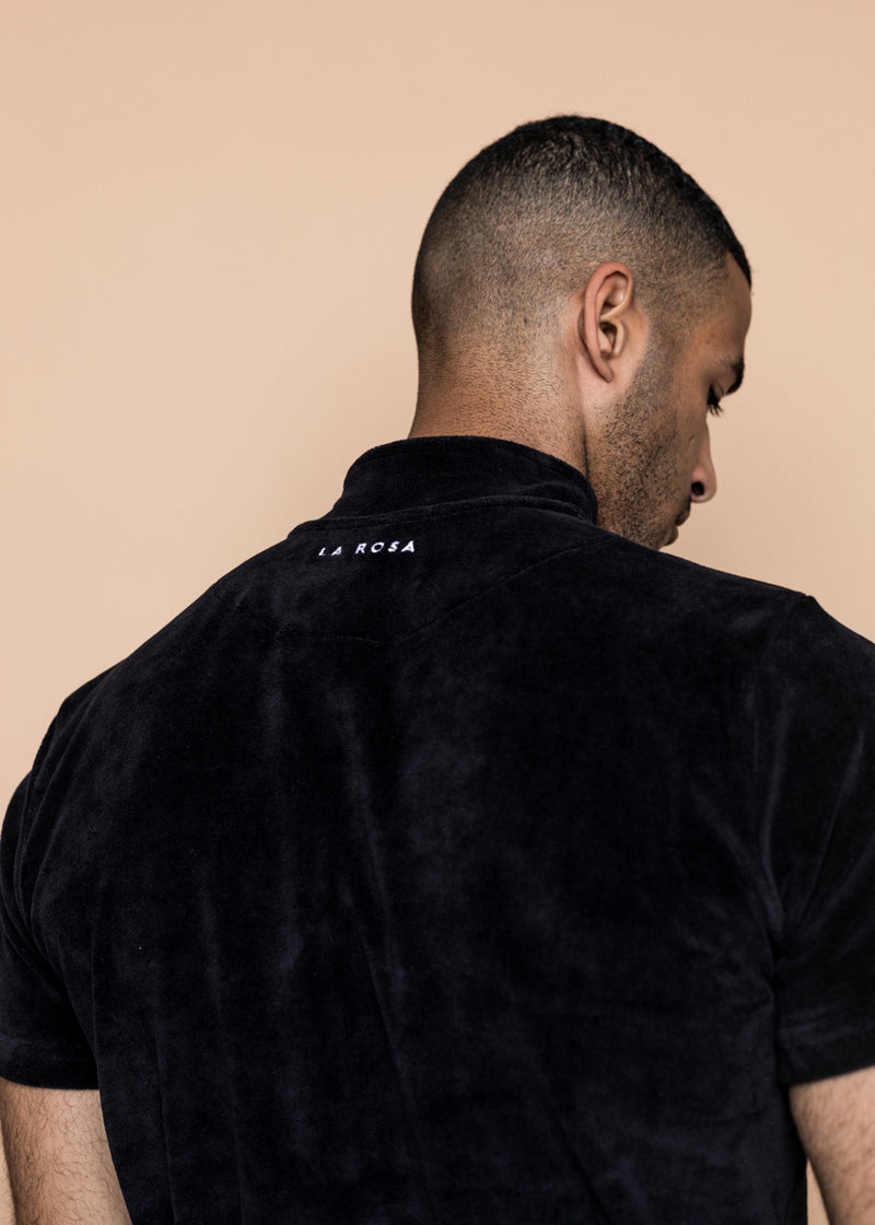 TRACKSUIT 'VELVET RED ROSE TRACKSUIT' - BLACK