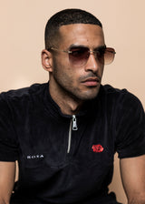 TRACKSUIT 'VELVET RED ROSE TRACKSUIT' - BLACK