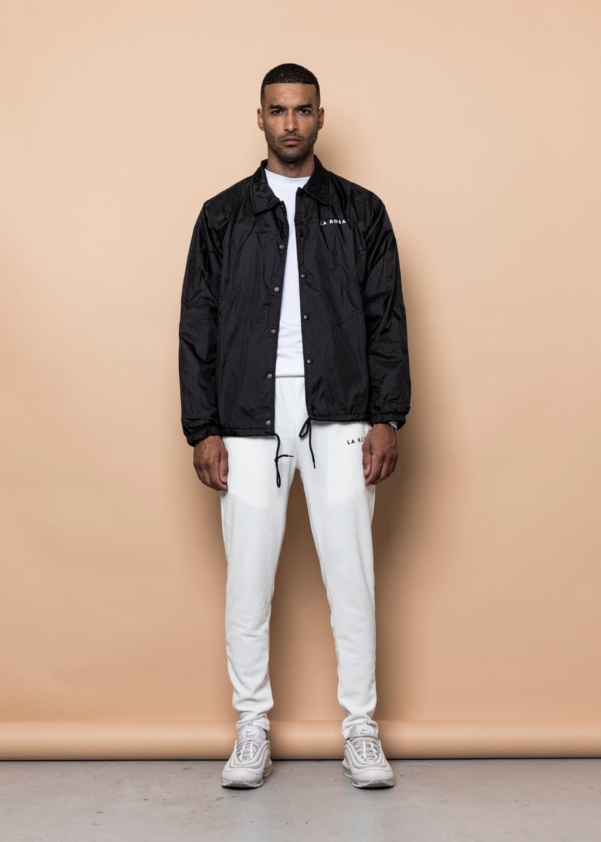 COACH JACKET - Black 'RIDE OR DIE' - LA ROSA