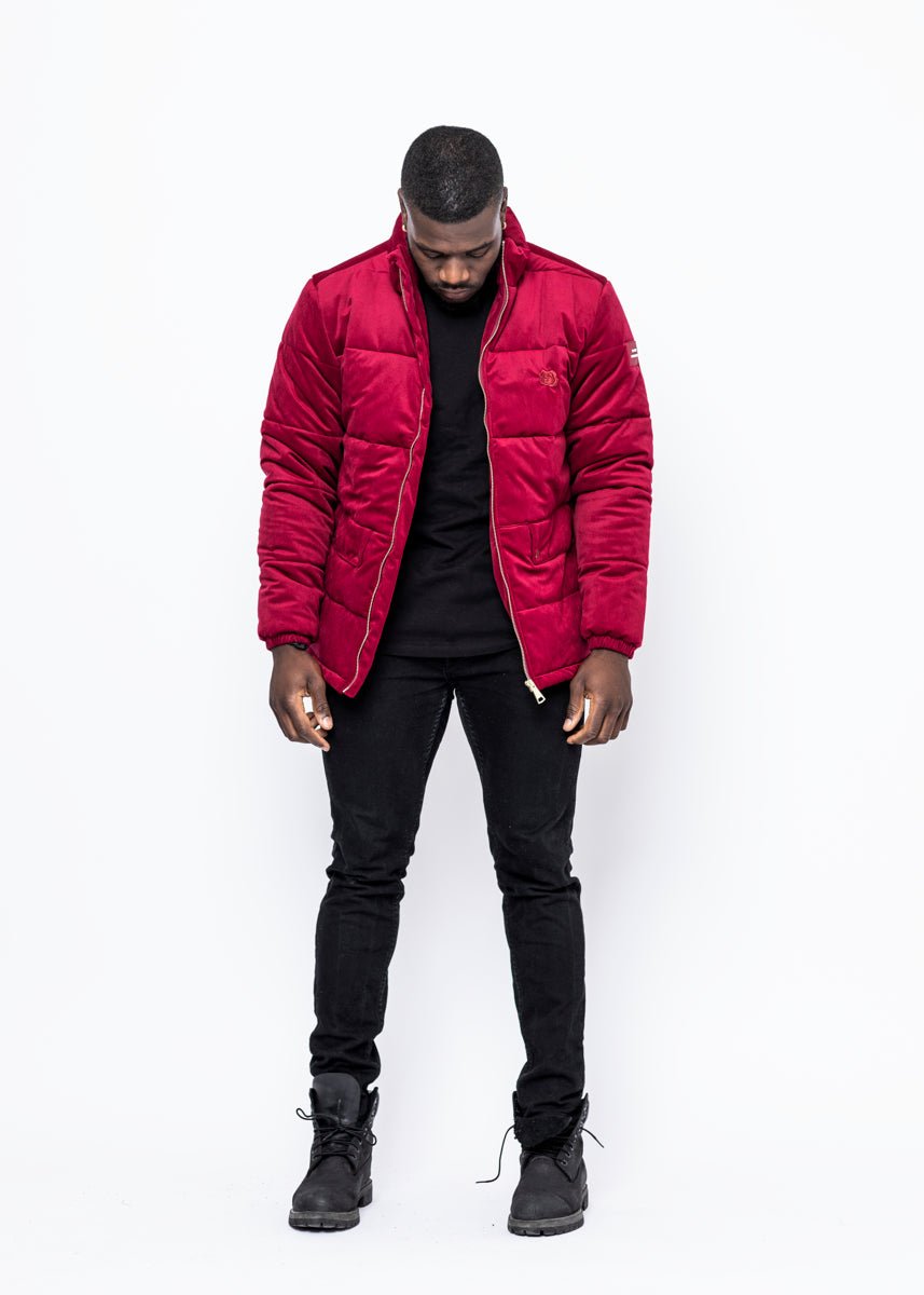 CORDUROY JACKET - BURGUNDY - LA ROSA