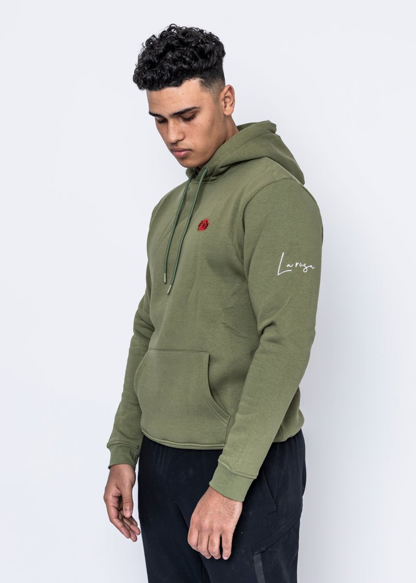 HOODIE - ROSE ARMY GREEN - LA ROSA