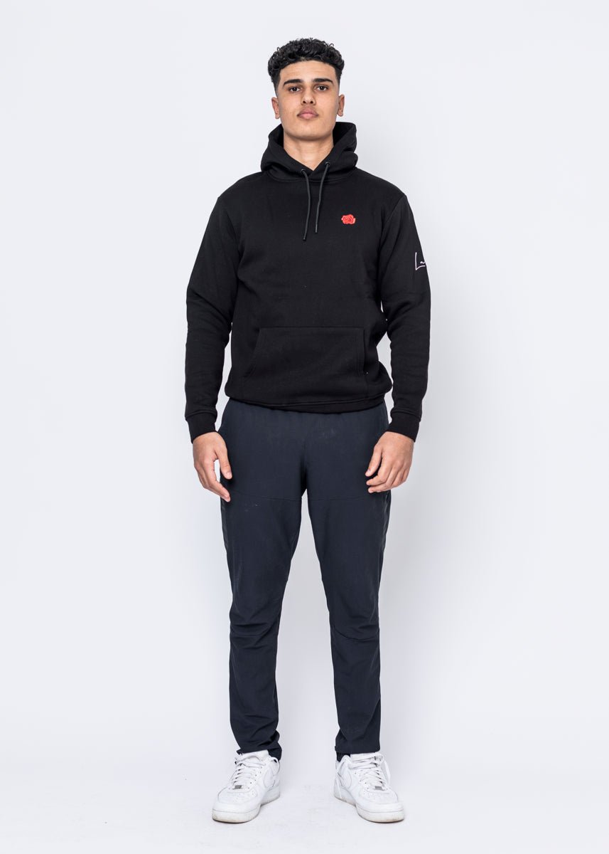 HOODIE - ROSE BLACK - LA ROSA