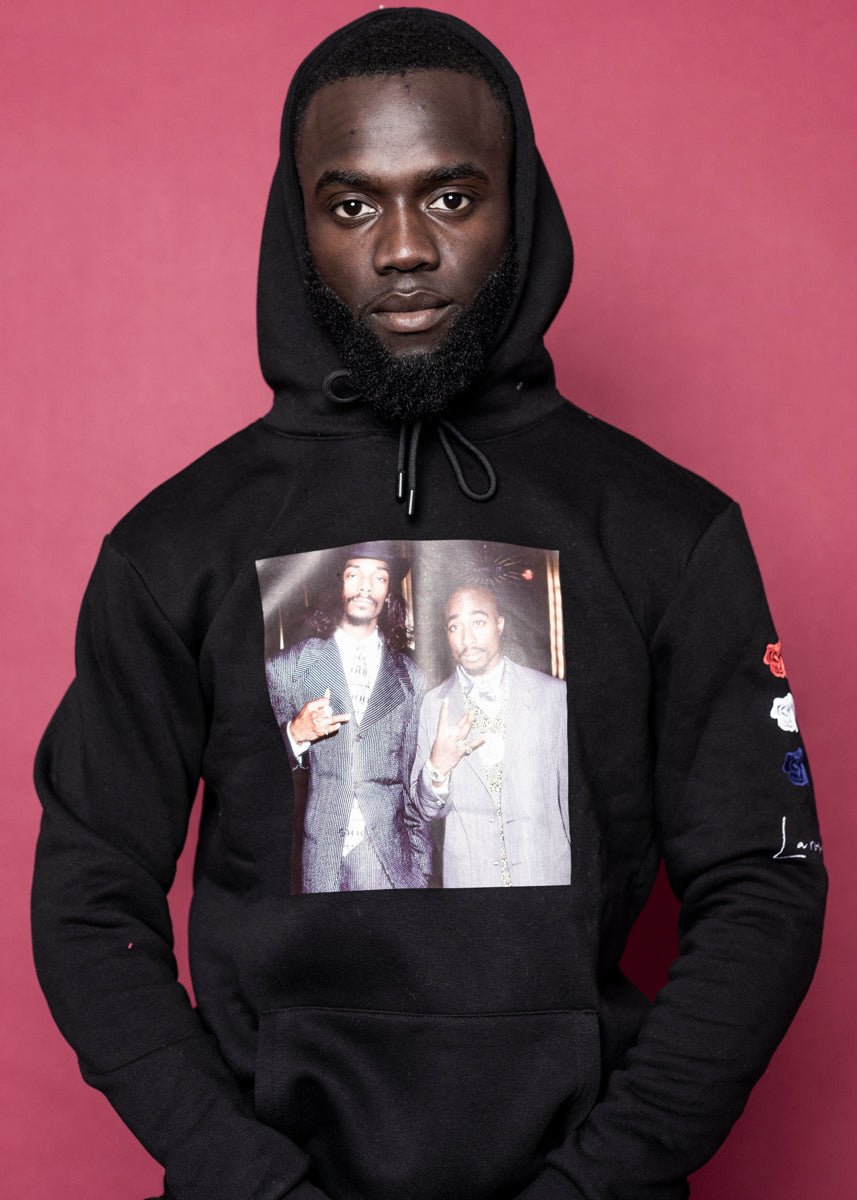 HOODIE - (Tupac/Snoop) Black - LA ROSA