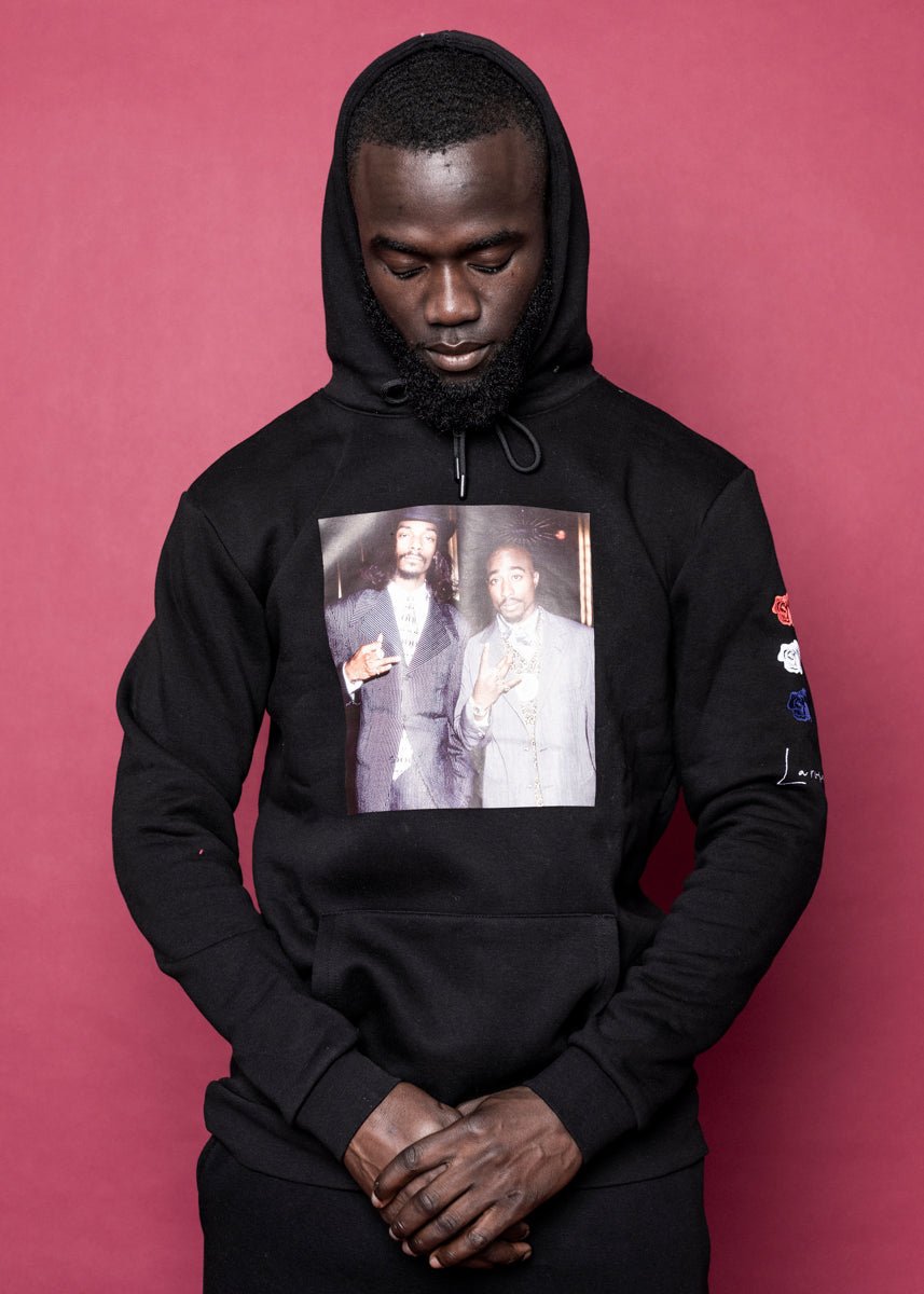 HOODIE - (Tupac/Snoop) Black - LA ROSA