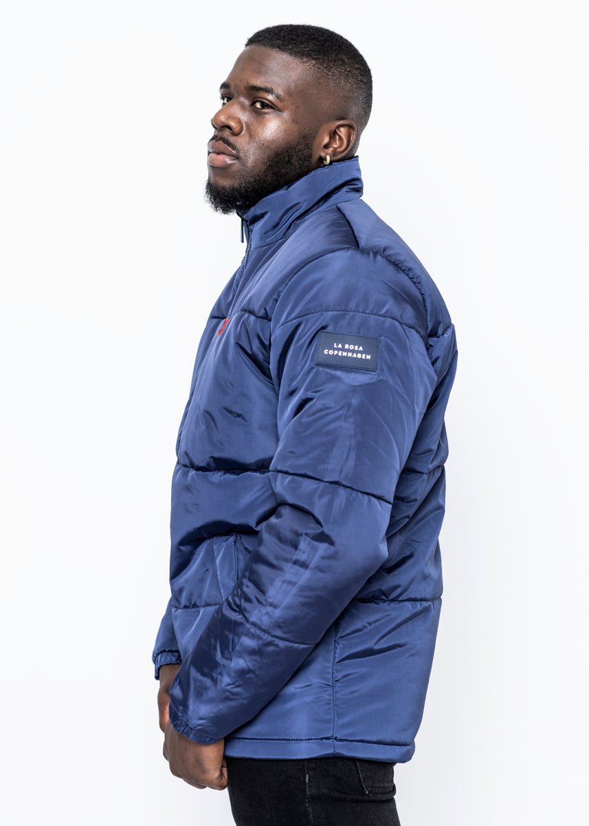 ROSE PUFFER JACKET - BLUE - LA ROSA