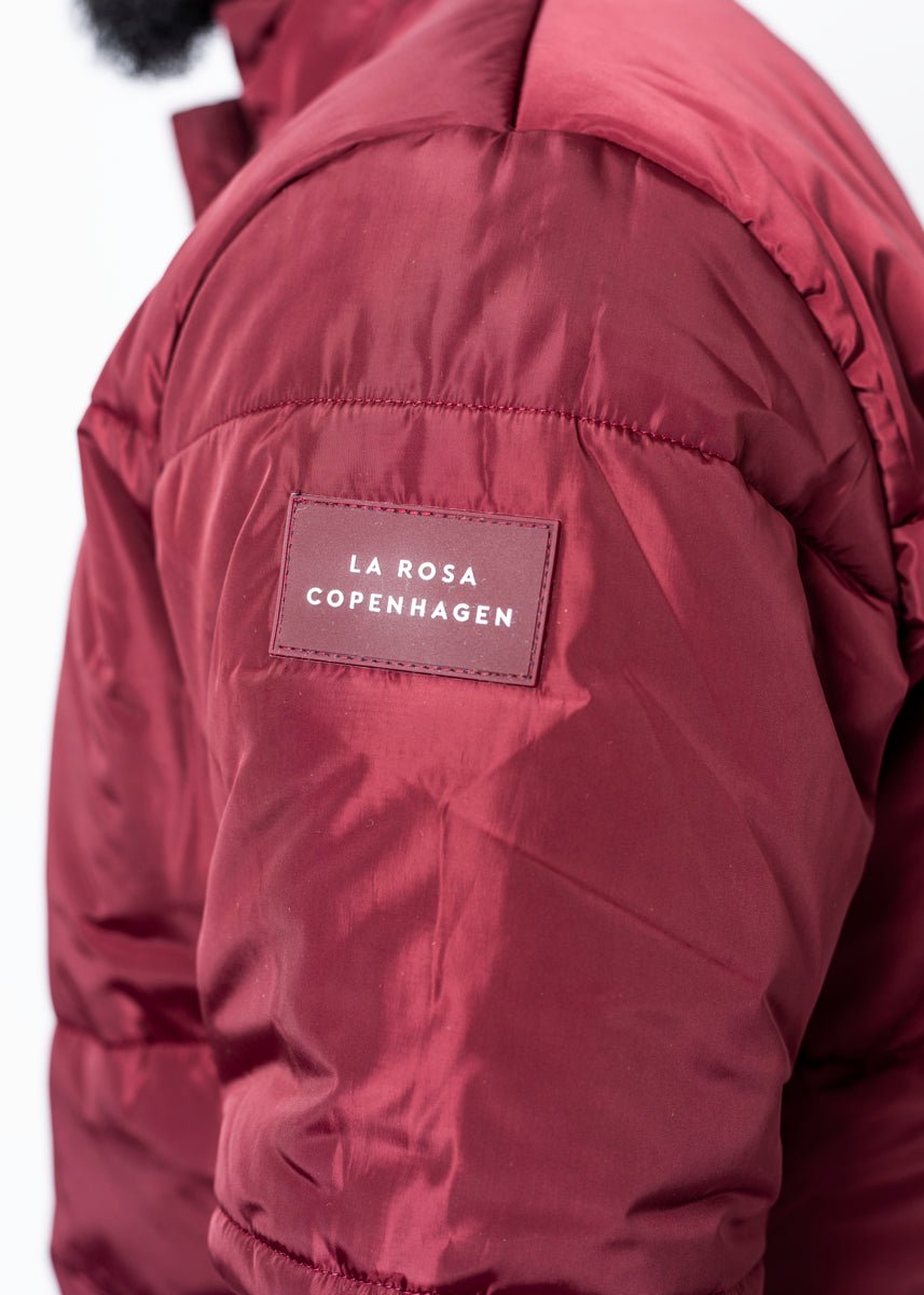 ROSE PUFFER JACKET - BURGUNDY - LA ROSA