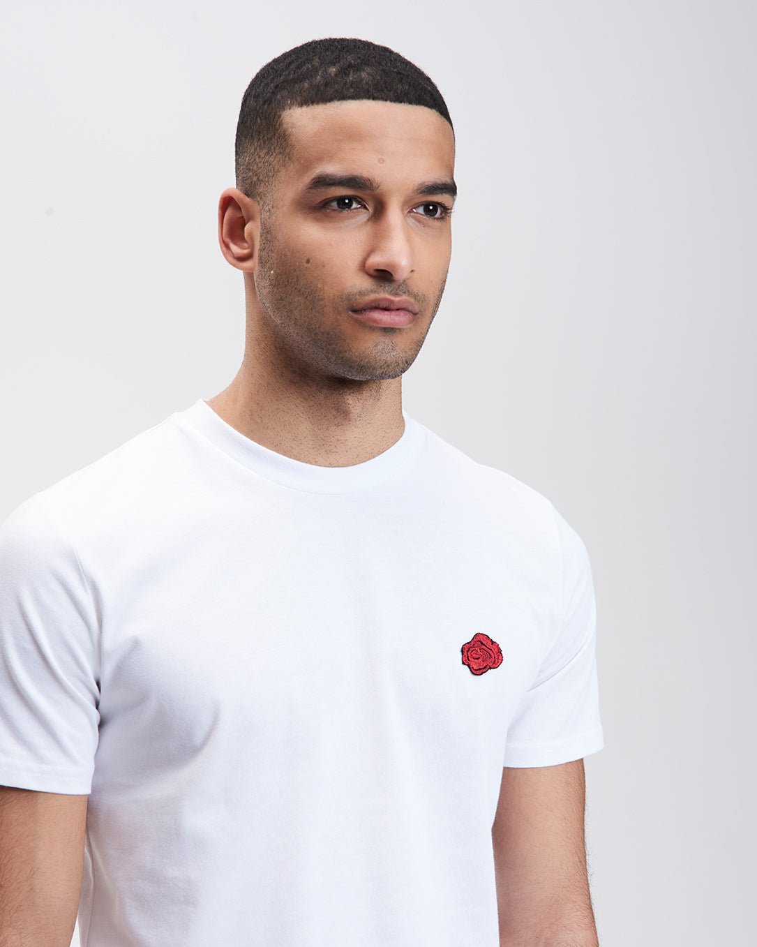 TEE 'CLASSIC ROSE' - WHITE - LA ROSA
