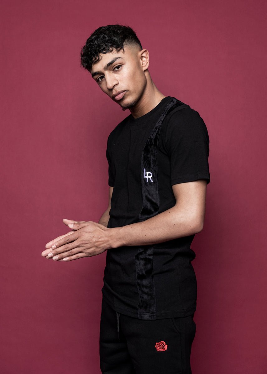 TEE 'LR' - BLACK - LA ROSA