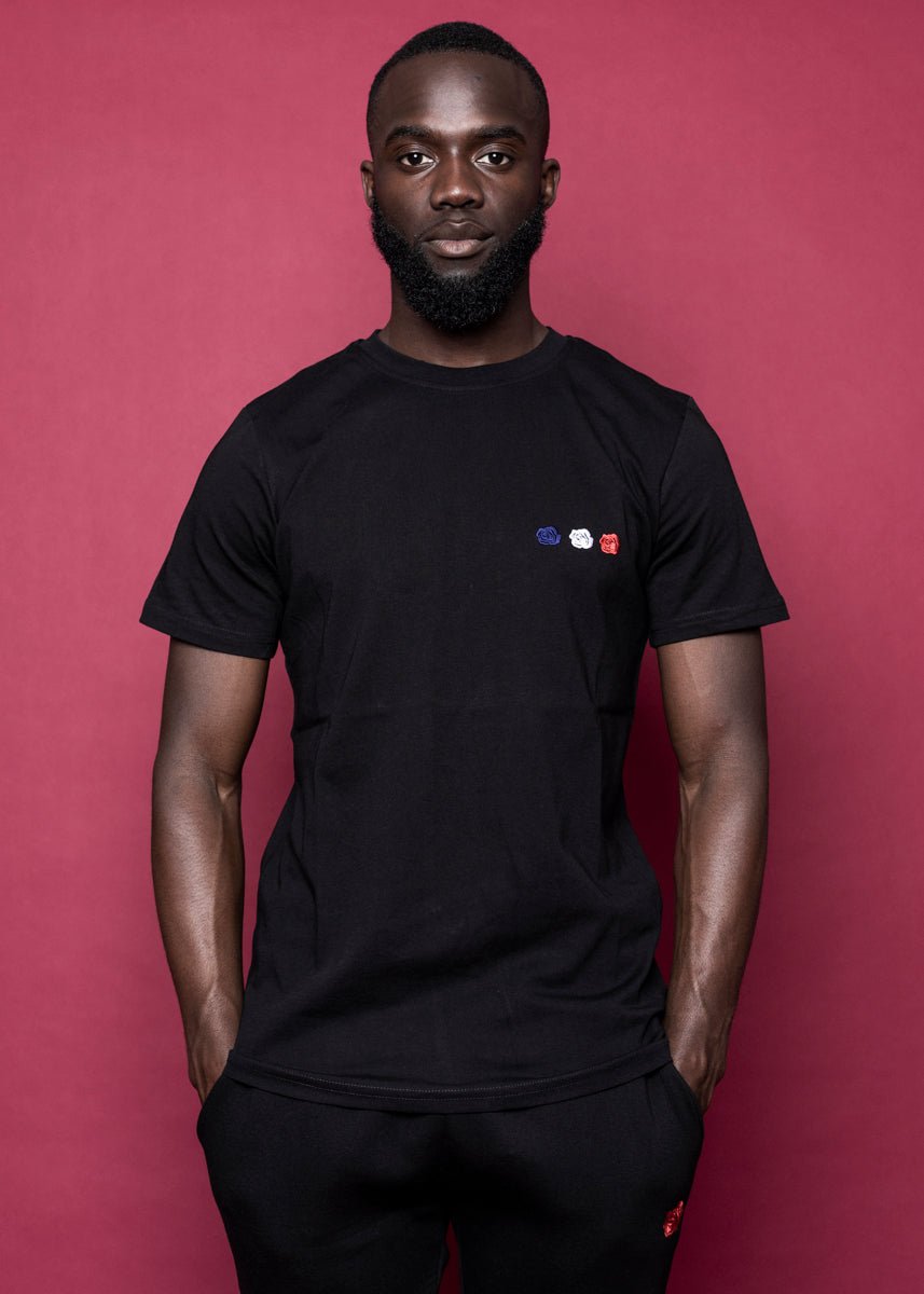 TEE 'MINI ROSE TEE' - BLACK - LA ROSA