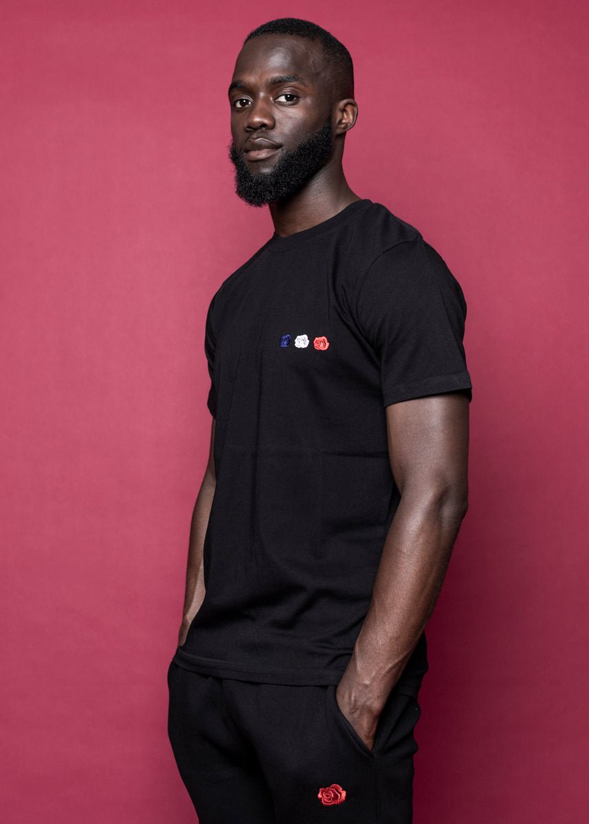 TEE 'MINI ROSE TEE' - BLACK - LA ROSA