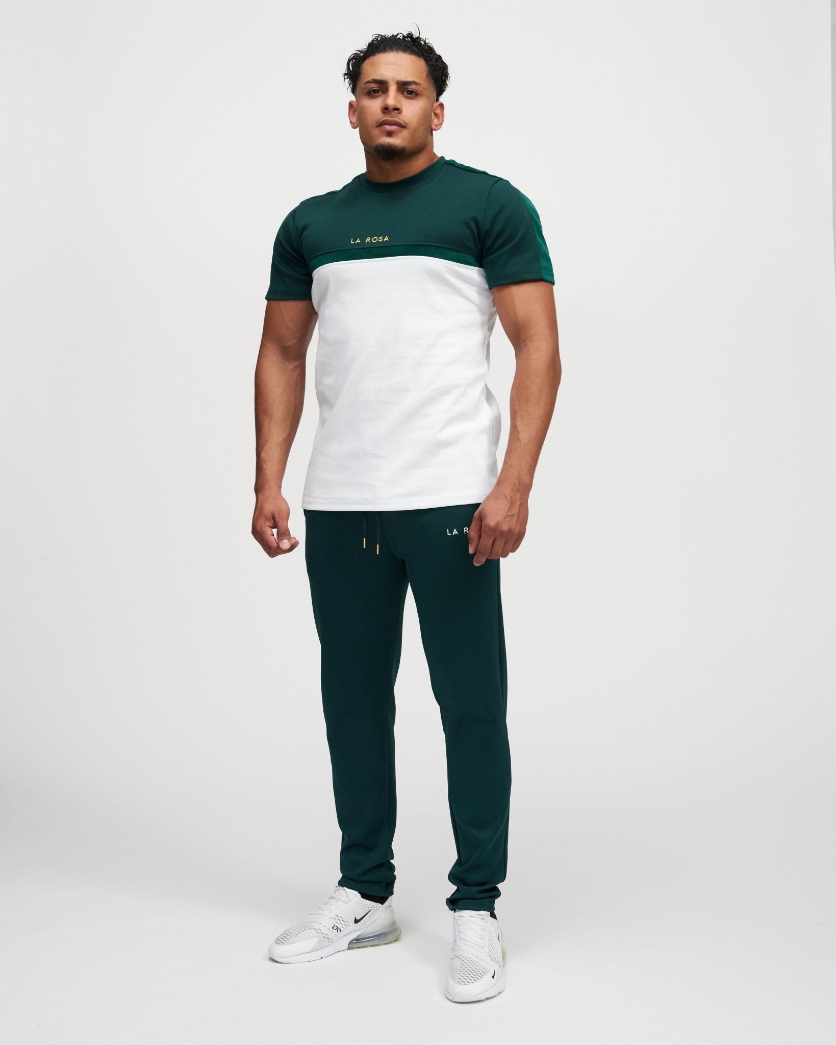 TEE 'ROLEY' - GREEN / WHITE - LA ROSA