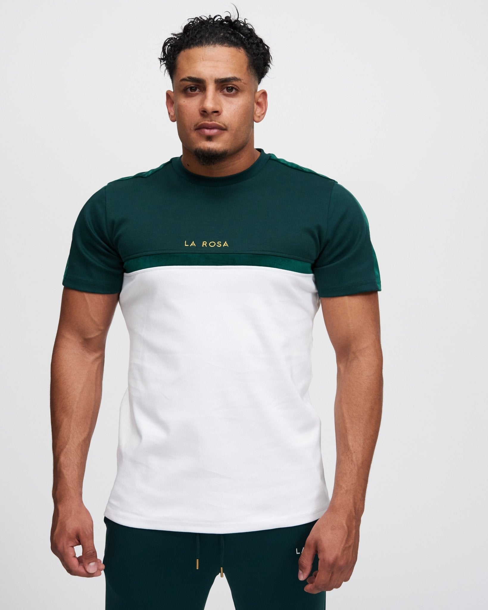 TEE 'ROLEY' - GREEN / WHITE - LA ROSA