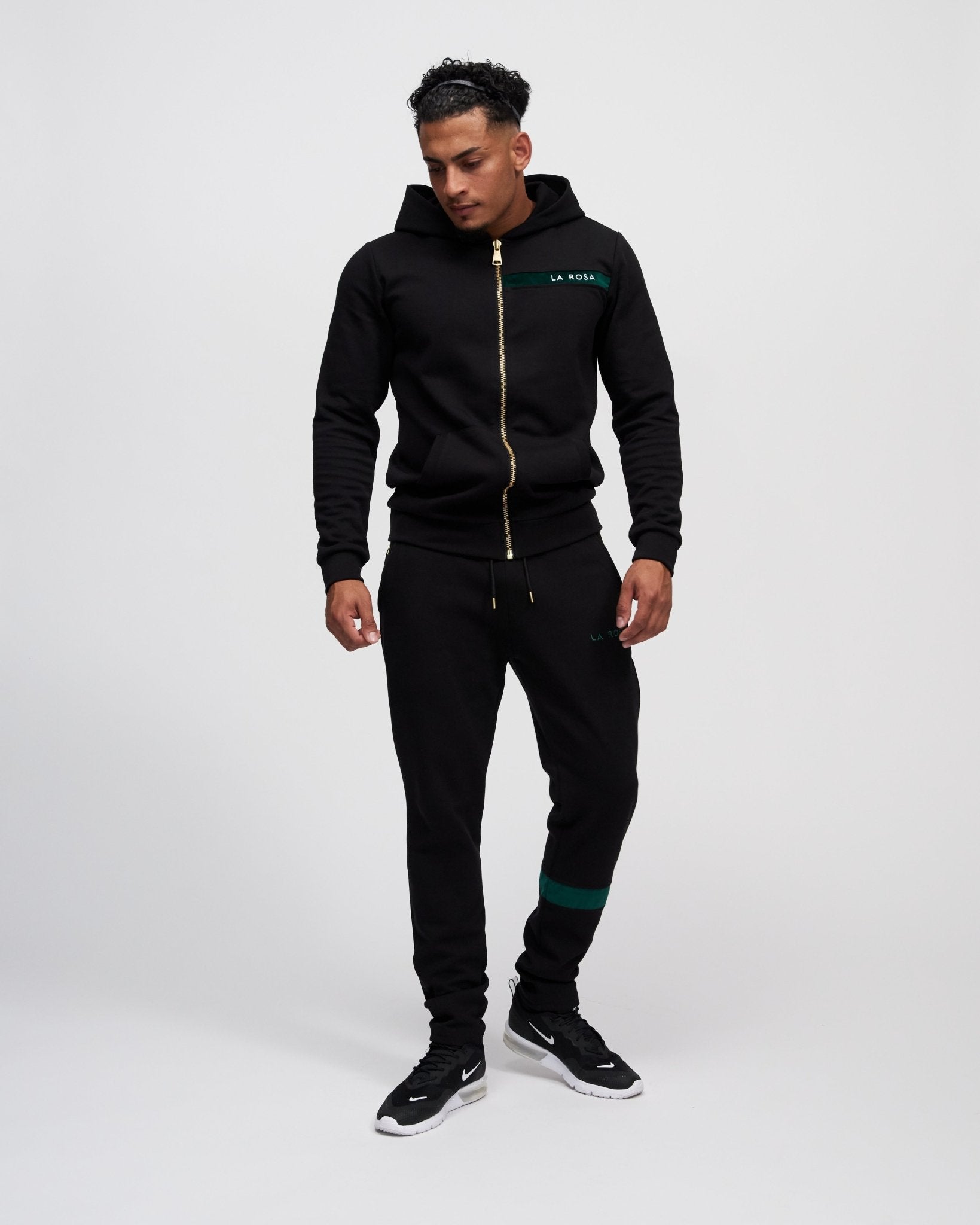TRACKSUIT 'ROLEY VELVET SUIT' - BLACK - LA ROSA
