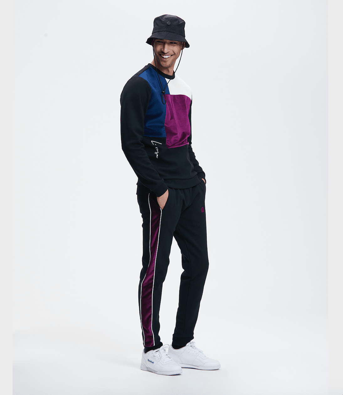TRACKSUIT 'TRICOLOUR SUIT' - BLACK TRICOLOUR - LA ROSA